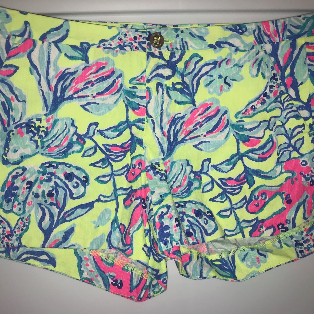 Lilly Pulitzer Neon Green Shorts